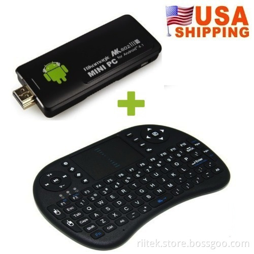 MK802 IIIS Dual Core Rk3066 Android 4.1 Mini PC Bluetooth + Rii I8 Mini Keypad